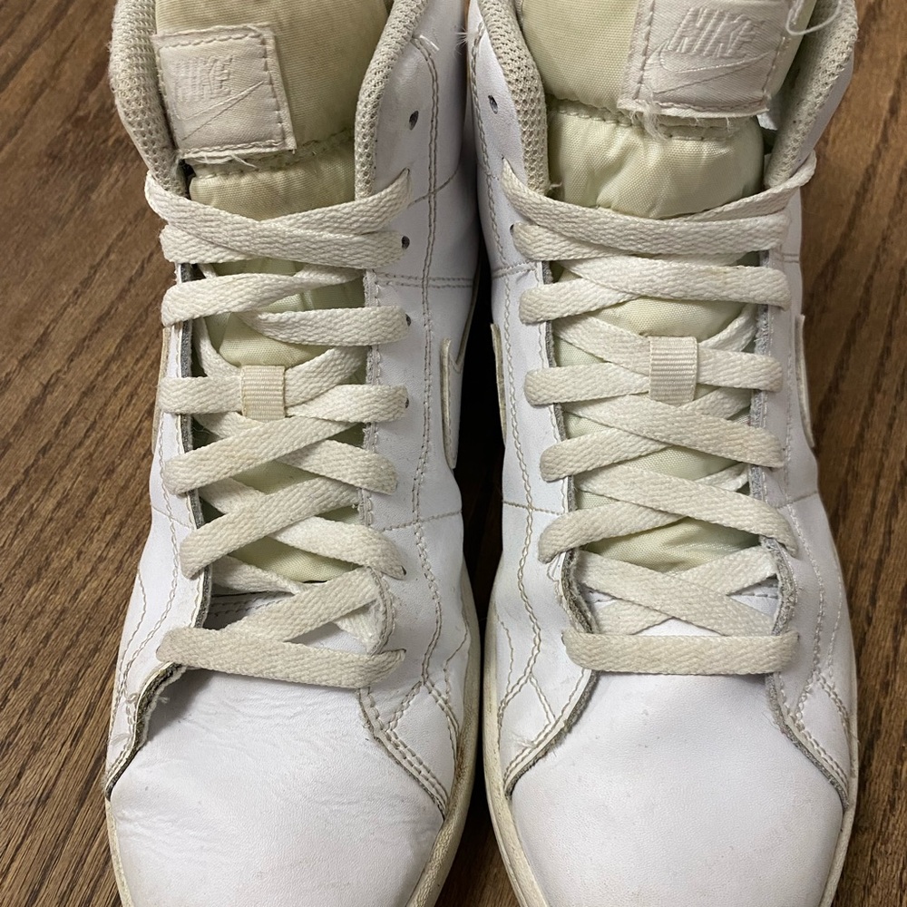 Nike White High-Top Athletic Shoes